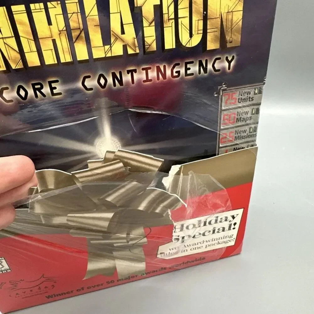 Total Annihilation PC Big Box 2 Pack Gift Collection (1997) Sealed -Torn Plastic